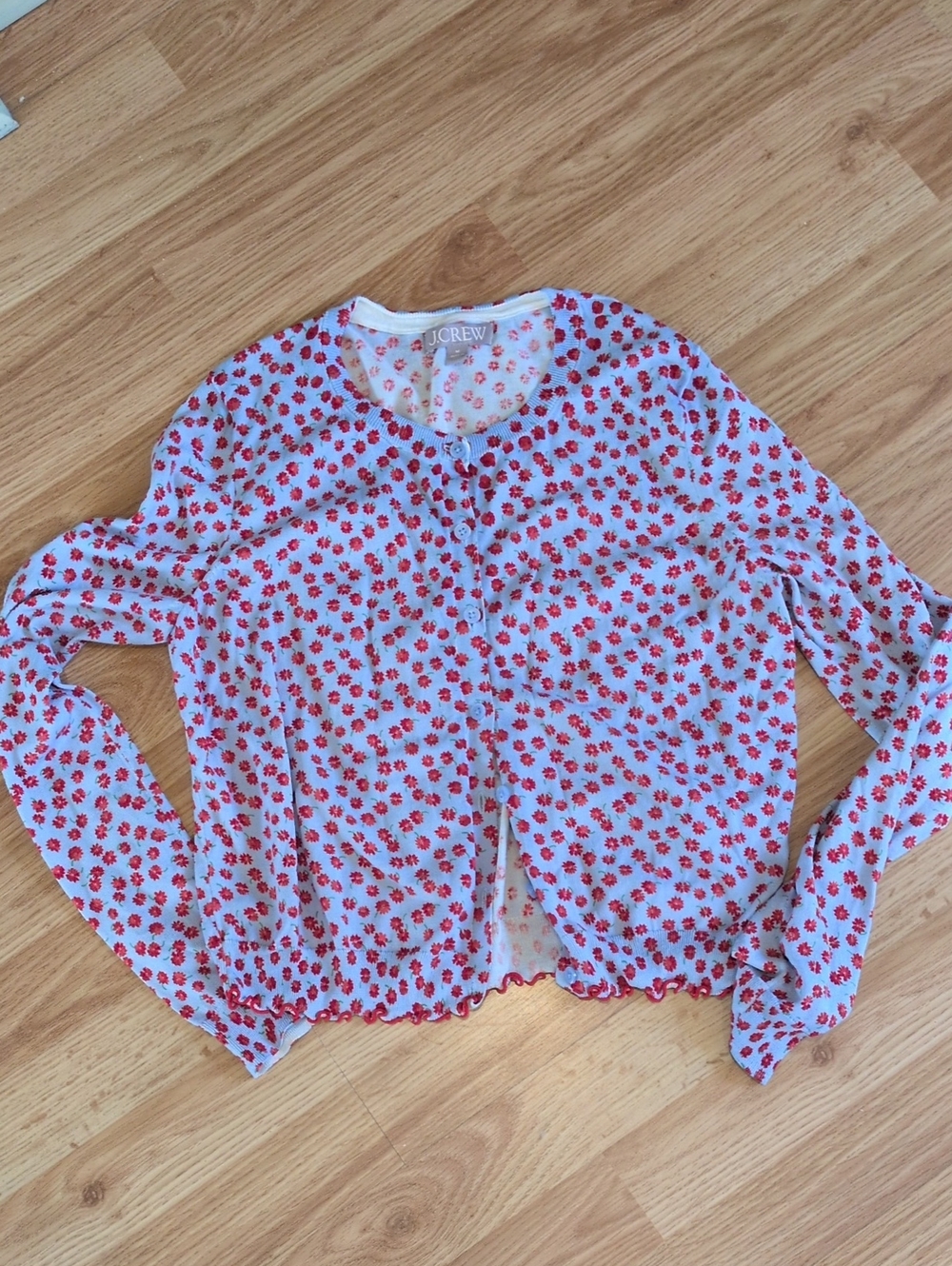 J Crew Floral Cardigan Size Medium